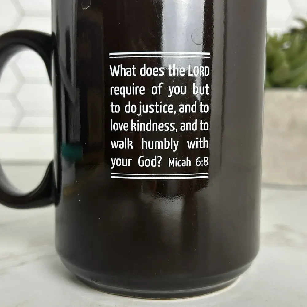 Christian Mug Bible verse Micah 6:8 Gift Present Holy Kindness Brings Humility